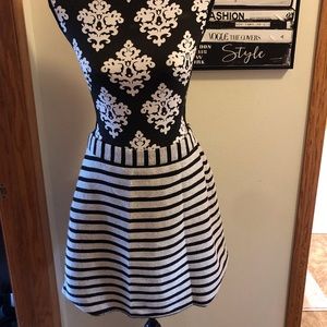 A Line Striped Express Skirt